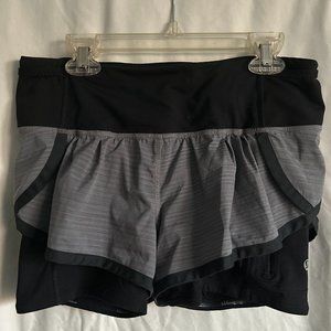 Lululemon Gray Lined Athletic Shorts